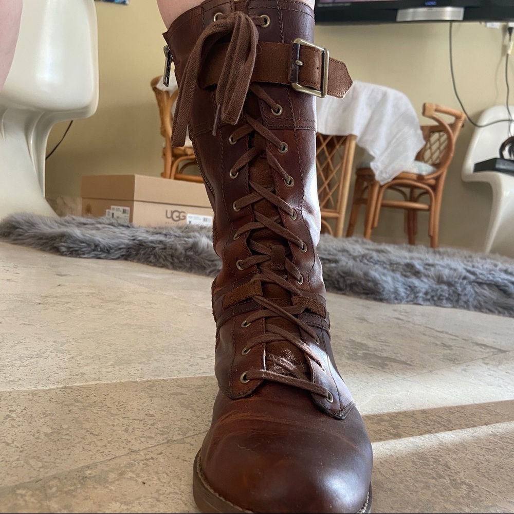 TIMBERLAND COMBAT BROWN WATERPROOF BOOTS